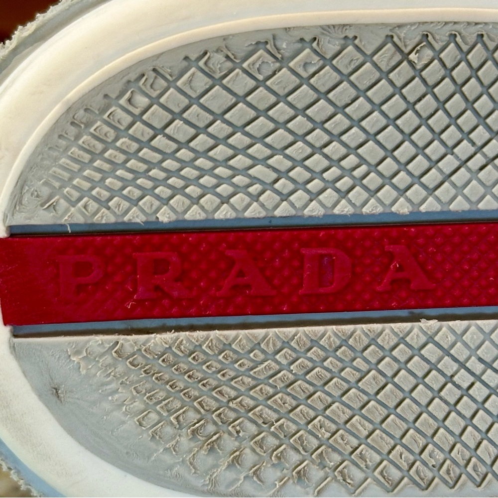 Prada Hi-Top Suede Whip Stitch Sneakers US 9 / 8.5 - Picture 8 of 8